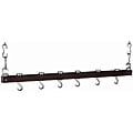 Dual-track Espresso 36-inch Kitchen Ceiling Rack