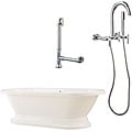 Capri Oval Tub with Plinth and Wallmount Faucet Package