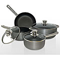 Hard-anodized Nonstick 7-piece Cookware Set