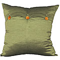 Handmade Green Thai Silk Cushion Cover