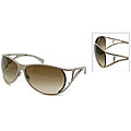 Yves Saint Laurent Women's 6117 Beige Sunglasses