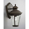 Aztec Olde Bronze Clear Glass Outdoor Wall Lantern