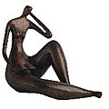 Reclining Lady Cast Bronze Sculpture