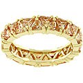 Champagne Trillion-cut CZ 'Fashionista' Ring