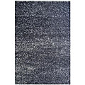 Hand-woven Casual-style Maroon Blue Rug (6' x 9')