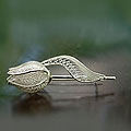 Sterling Silver 'Silver Tulip' Brooch (Indonesia)