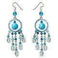 Topaz 'Azure Dreamcatcher' Earrings (Thailand)