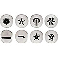 Stainless Steel 8-piece Decorating Tubes