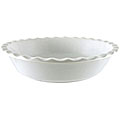 Mayfair & Jackson White Stoneware Fluted Pie Plate
