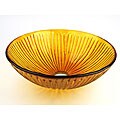 Fontaine Amber Burst Glass Vessel Bathroom Sink