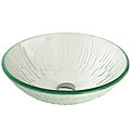 Fontaine Icicles Vessel Sink w/ Drain Assembly