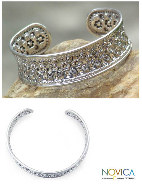 Sterling Silver 'Exquisite Nature' Bracelet (Thailand)