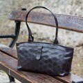 Handmade 'Impression' Leather Handbag (Peru)