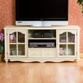 Medallion Antique White Entertainment Center