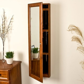 Great Prices Upton Home Carson Oak Jewelry Armoire