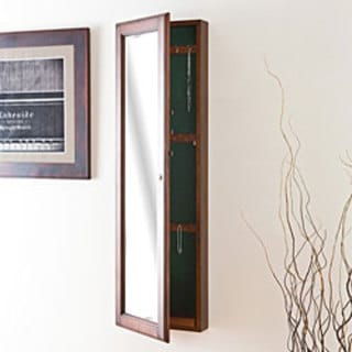 Carson Warm Walnut Jewelry Armoire