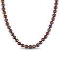 Miadora Cultured Brown 8-9mm Freshwater Pearl Necklace (18-24 inch)