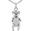 Journee Collection  Sterling Silver High Polished Movable Pig Necklace