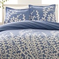 City Scene Branches French Blue 3-piece Duvet Set