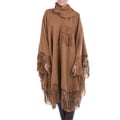'Warm Earth' Alpaca Wool Poncho (Peru)