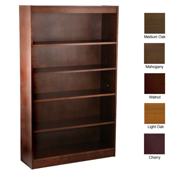 Ergocraft Laguna 5-shelf Wood Veneer Bookcase - 11208307 - Overstock 