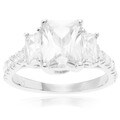 Tressa Collection Sterling three stone CZ Bridal & Engagement Ring