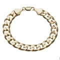 Simon Frank 14k Yellow Gold Overlay 9-inch Cuban Bracelet 12mm