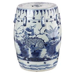 Find Shop Handmade Blue and White Kylin Chinese Porcelain Garden Stool (China)