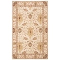 Handmade Oushak Ivory Wool Rug (3' x 5')