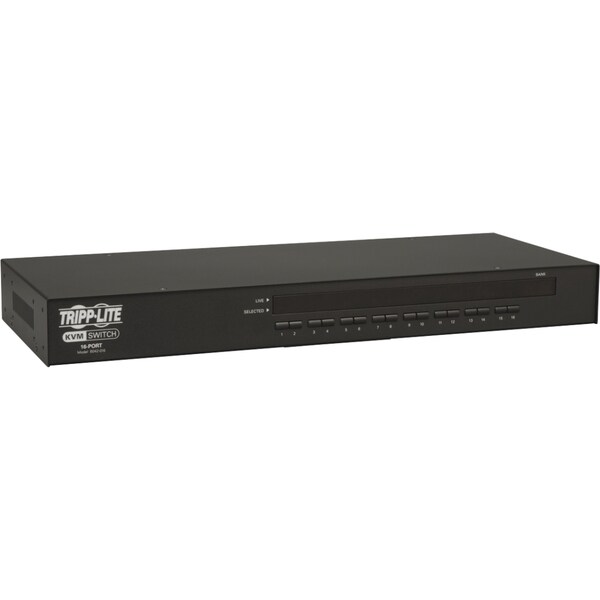 Tripp Lite 16-Port 1U Rackmount USB/PS2 KVM Switch - Steel Housing