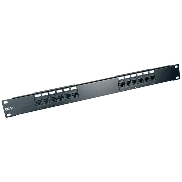 Tripp Lite 12-Port 1U Rackmount Cat6 110 Patch Panel