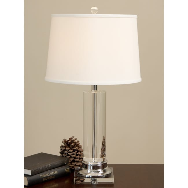 Crystal Column ChromeFinished Table Lamp 11276430