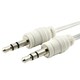 INSTEN Retractable 3.5 mm White Audio Extension Cable
