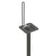 DarLiving Atlantic Adjustable Speaker Stand in Dark Titanium (Set of 2)