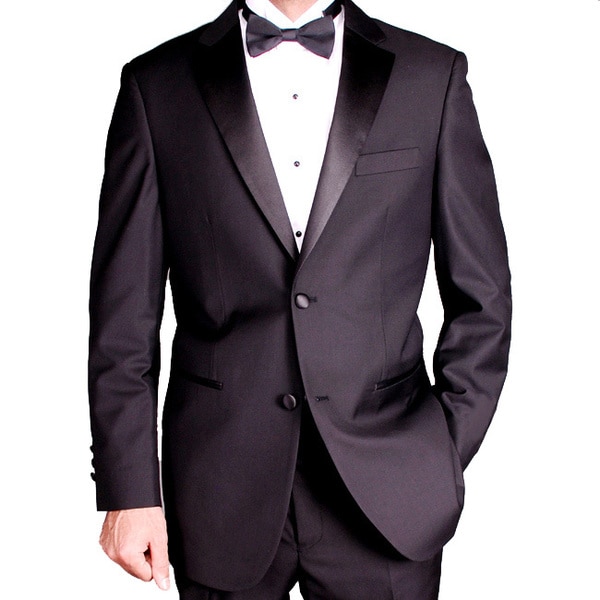 Men's 2-button Black Tuxedo