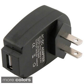 Black Light-weight World-travel Universal USB Adaptor with LED Charger