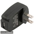 Black Light-weight World-travel Universal USB Adaptor with LED Charger