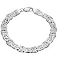 Simon Frank 14k White Gold Overlay 9-inch Gucci-style Bracelet 8mm