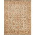 Handmade Heritage Kermansha Green/ Gold Wool Rug (8'3 x 11')