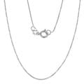 Fremada 10k White Gold 0.6-mm Box Chain (16"-24")
