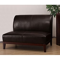 For sale Cole Dark Brown Leather Loveseat