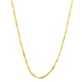 Fremada 10k Yellow Gold Singapore Chain Necklace (18-24 inches)
