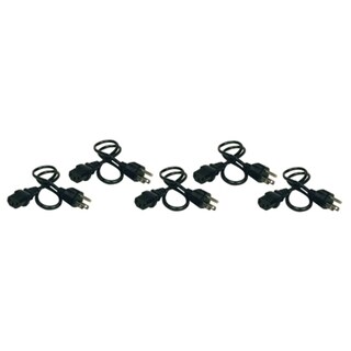 Tripp Lite Standard Computer Power Cord, 5-Pack