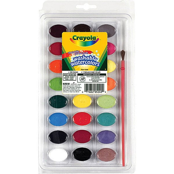 Crayola Washable Watercolor Paint, 8 Assorted Colors