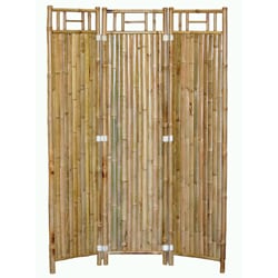 Low Price Handcrafted 3-panel Bamboo Screen (Vietnam)