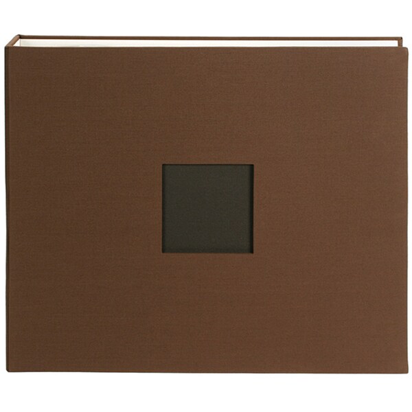 American Crafts Brown Cloth D-ring Scrapbook Album