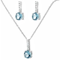 sterling silver jewelry aqua necklace