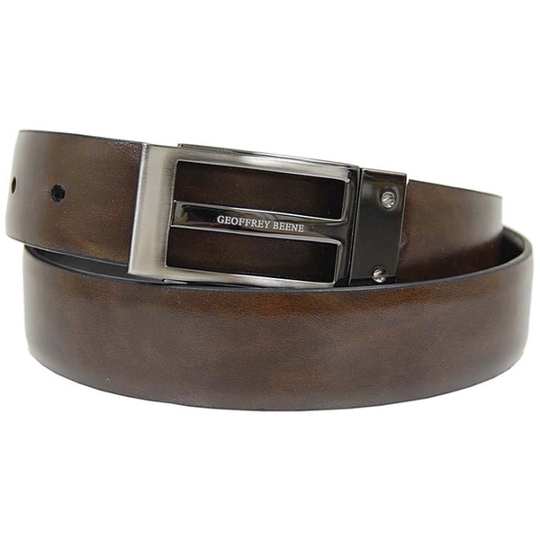 Geoffrey Beene Men's Reversible Leather Belt