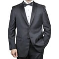 Red LabeledMen's 2-button Black Wool Tuxedo