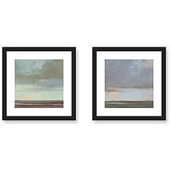 (^.^)/  Kim Coulter 'Sky' 2-piece Framed Art Print Set